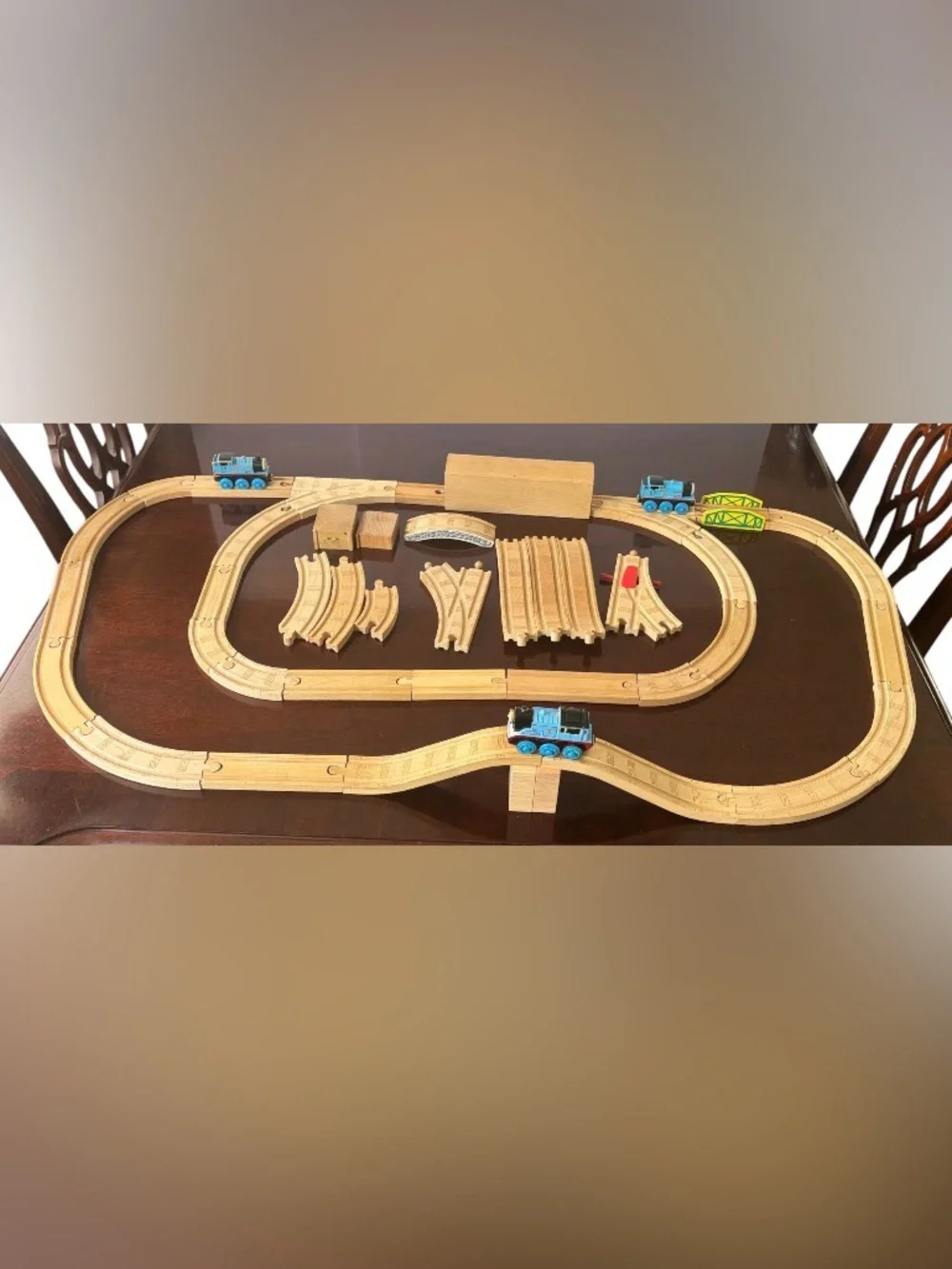 Thomas & Friends Wooden Railway Train Set Lot 45 Pieces Tunnel & Bridges